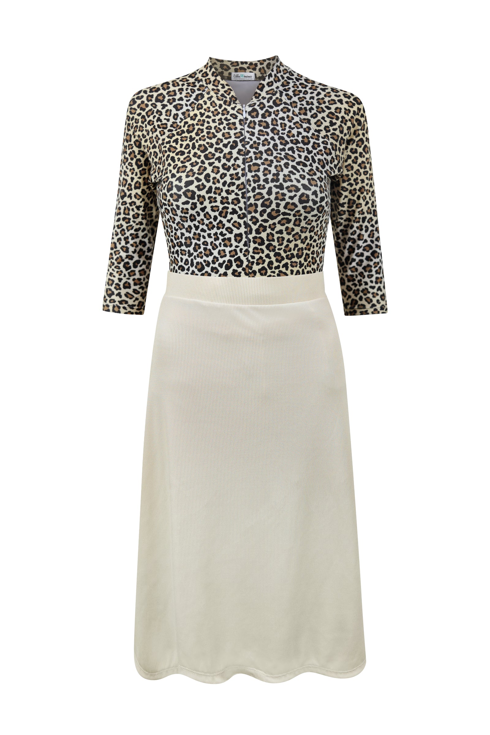 Modest Leopard Swimsuit