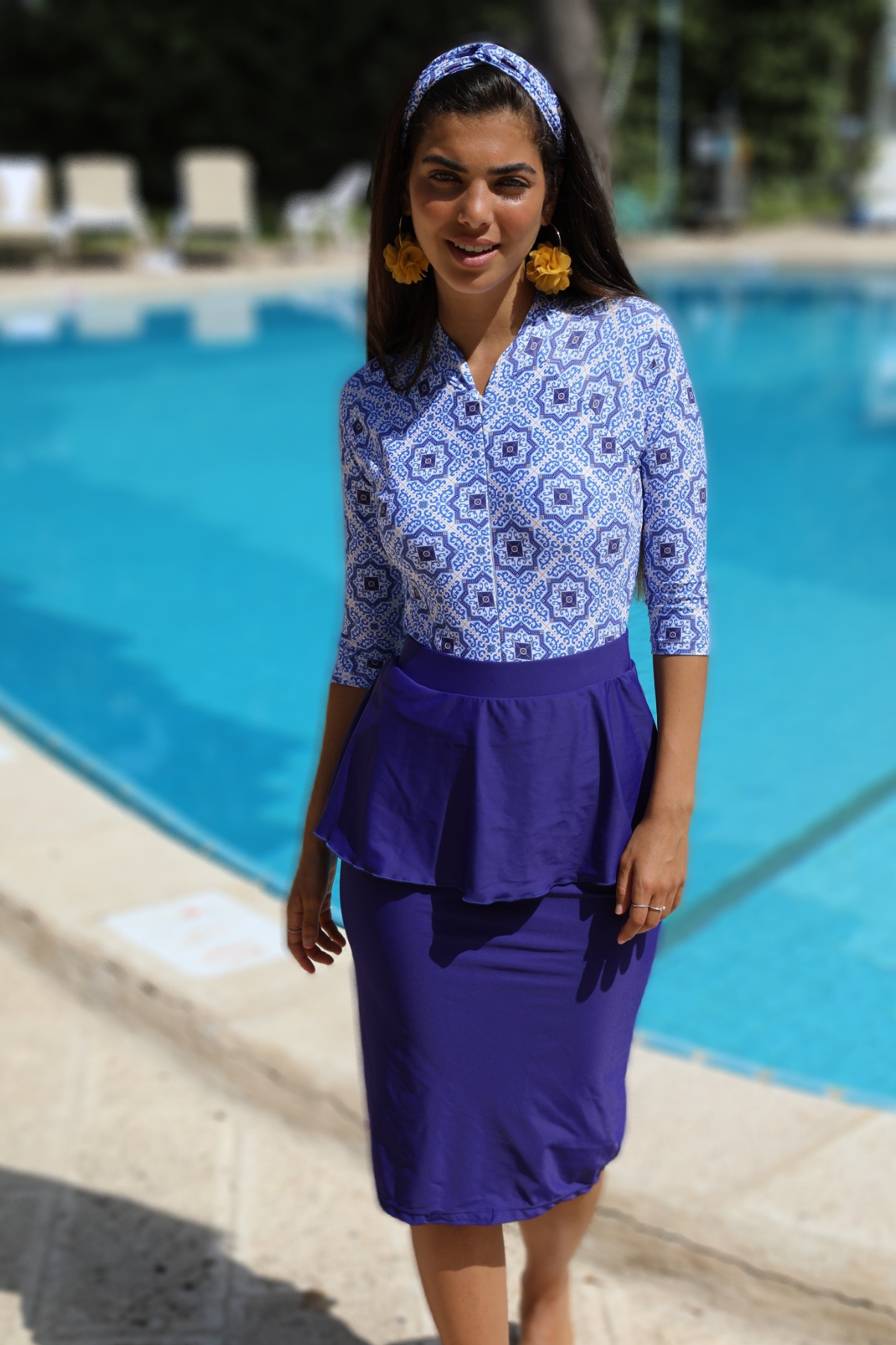 בגד ים של Clearwater Peplum